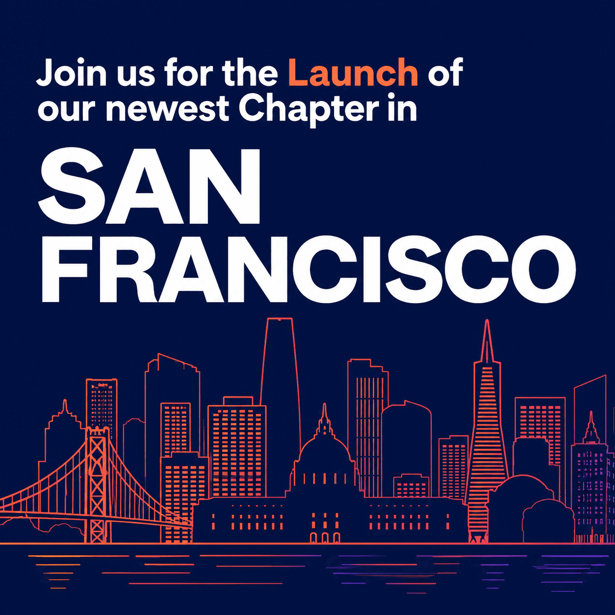 San Francisco Launch Event Poster
